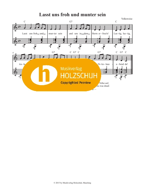 Lasst uns froh und munter sein